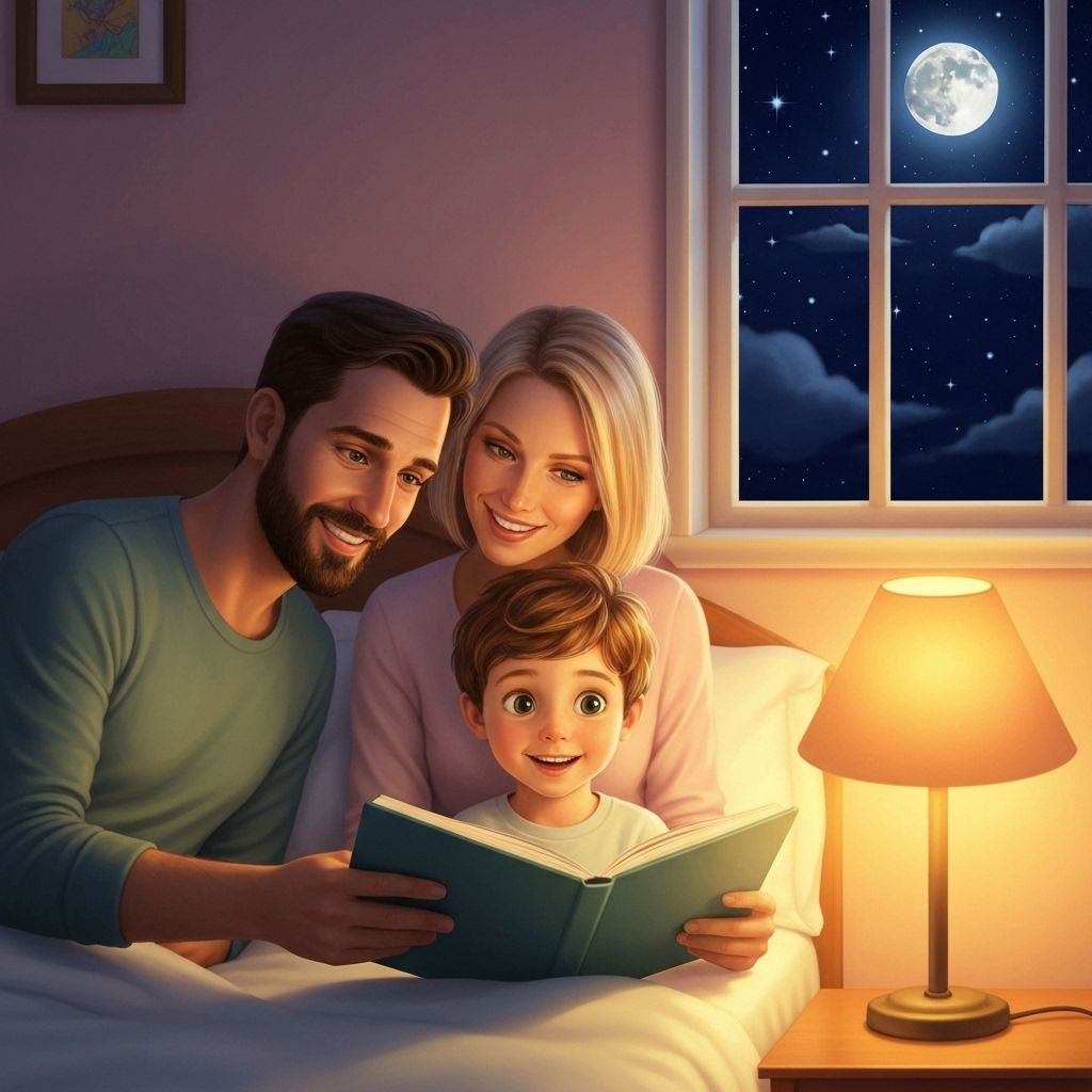 Parent and child reading together